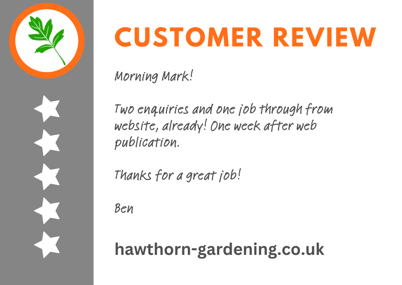 Hawthorn Gardening Customer Testimonial