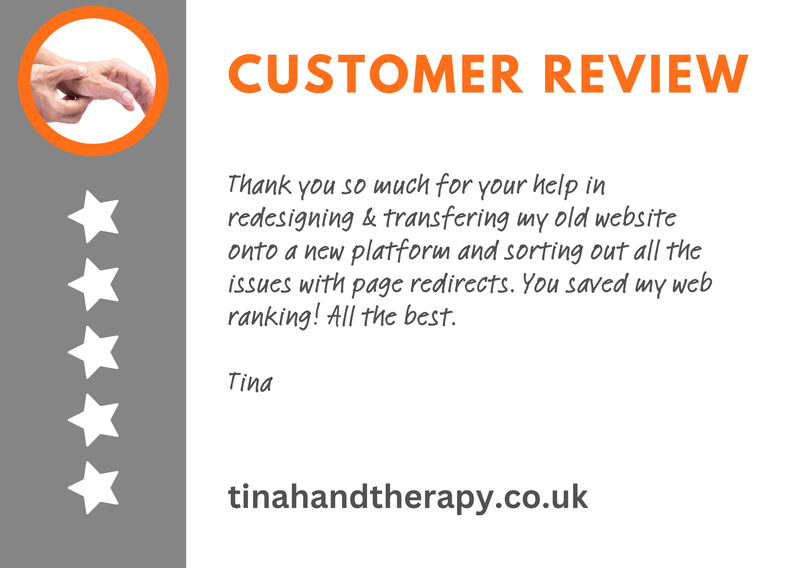 Tina Hand therapy testimonial